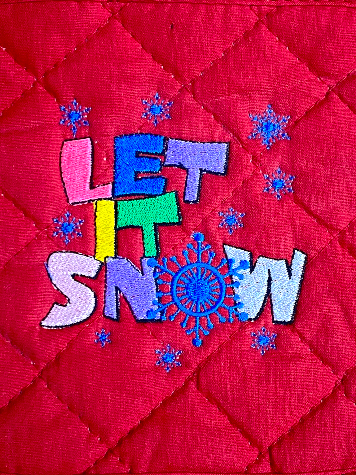 Let It Snow potholder