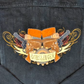 Gunslinger skull denim jacket